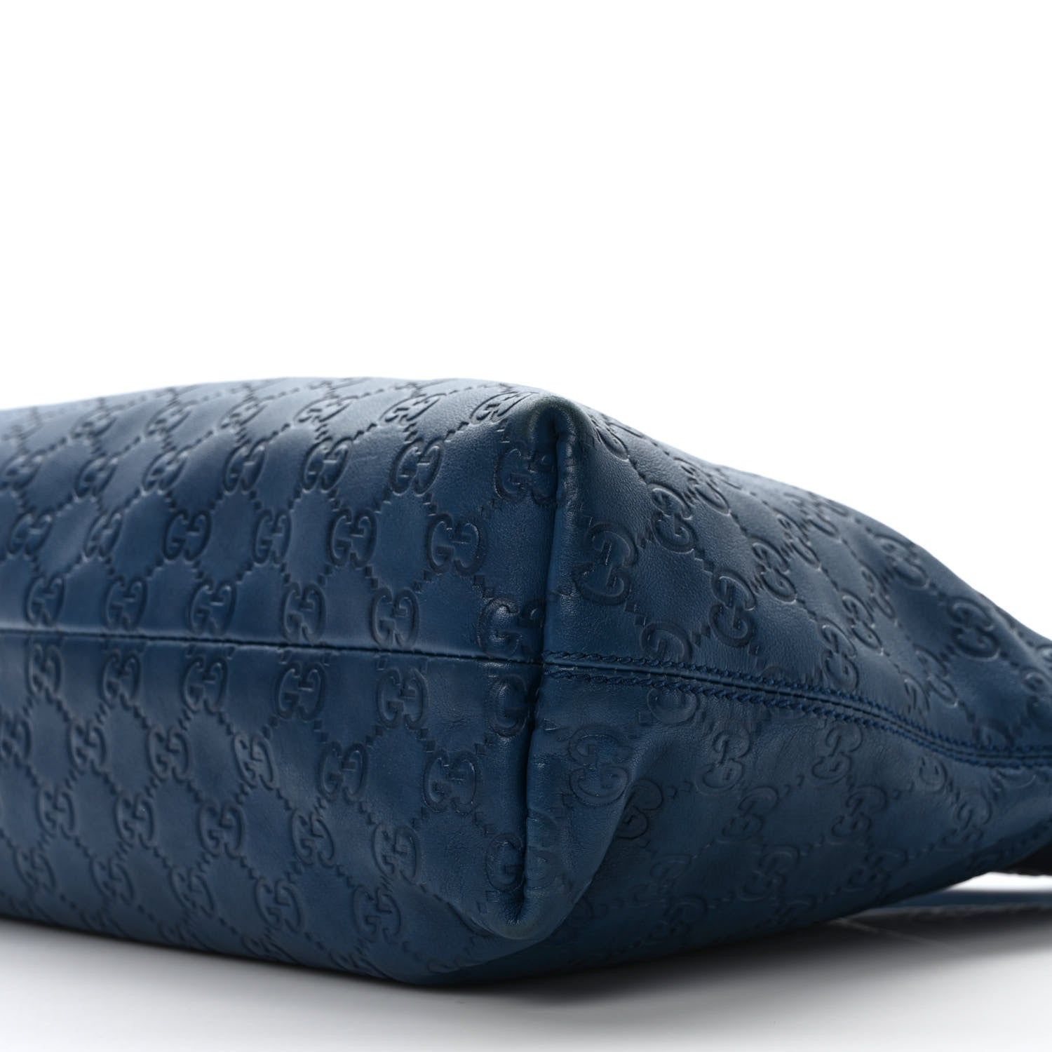 Gucci Guccissima Medium Icon Bit Hobo Blue 8 of 8