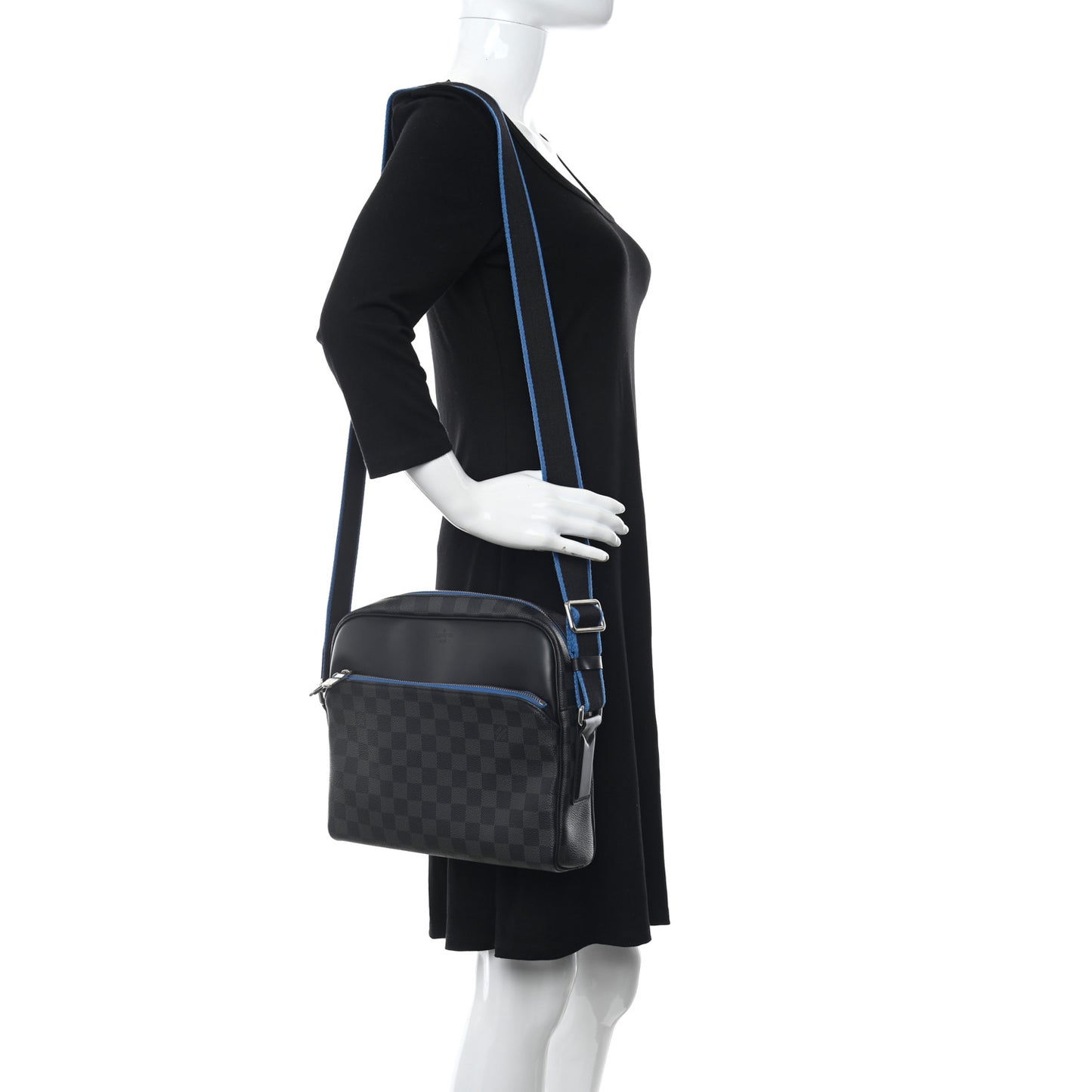 Damier Graphite Dayton Reporter PM Blue