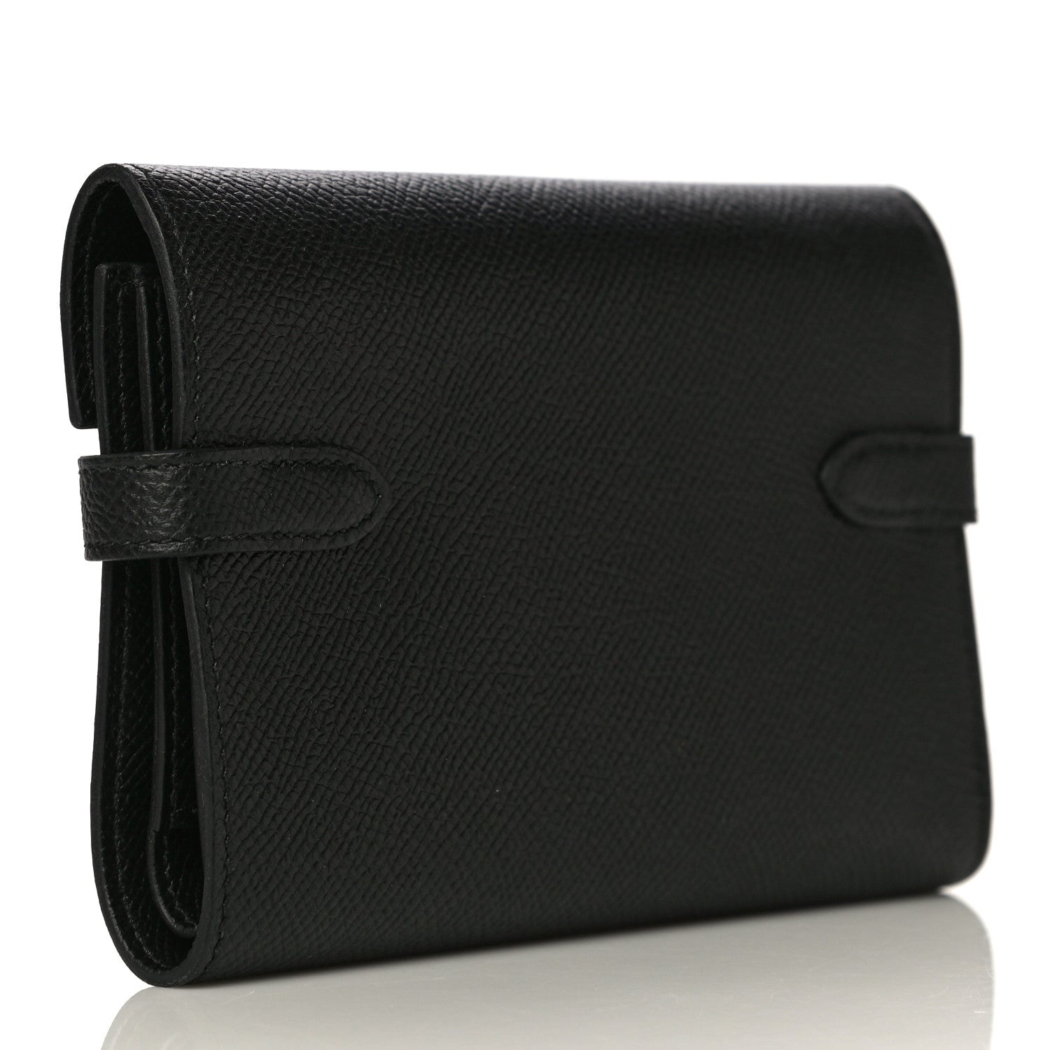 Hermes Epsom Medium Kelly Wallet Black 3 of 10