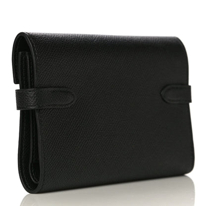 Hermes Epsom Medium Kelly Wallet Black 3 of 10