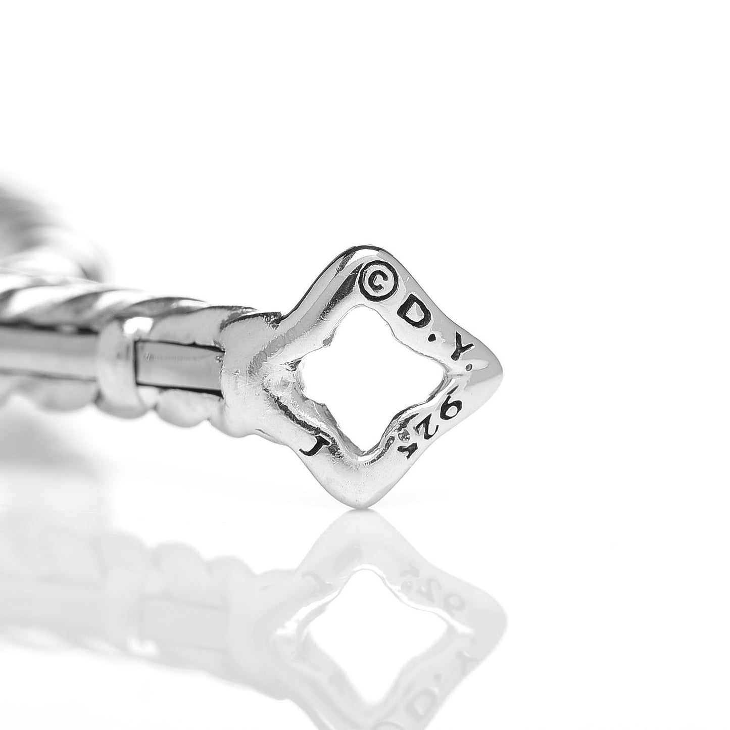 Sterling Silver 36mm Large Cable Classics Hoop Earrings