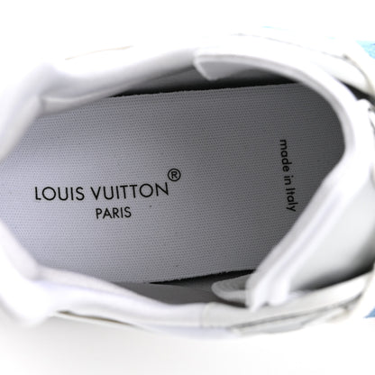 Louis Vuitton Calfskin Monogram Denim Run 55 Sneakers 38 Blue 6 of 8