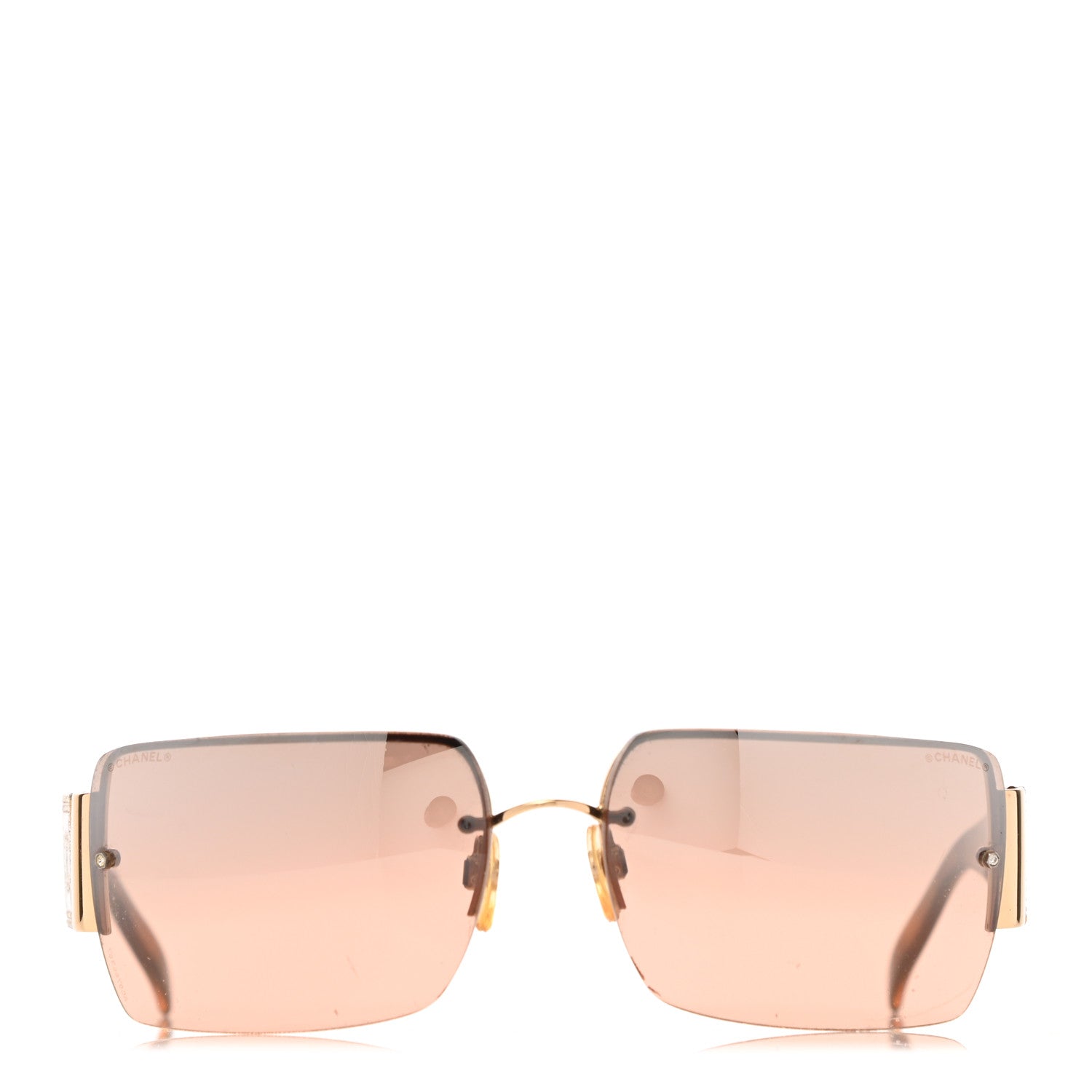 Chanel Tortoise Crystal CC Logo Sunglasses 4095-B 2 of 8