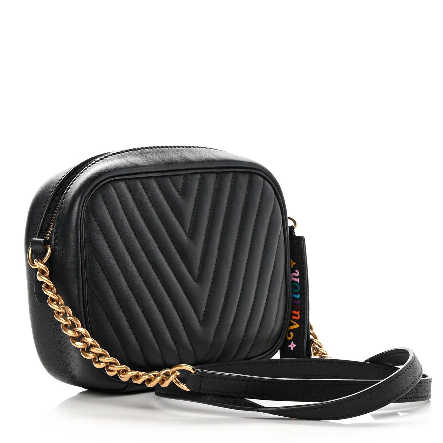 Calfskin New Wave Camera Bag Black
