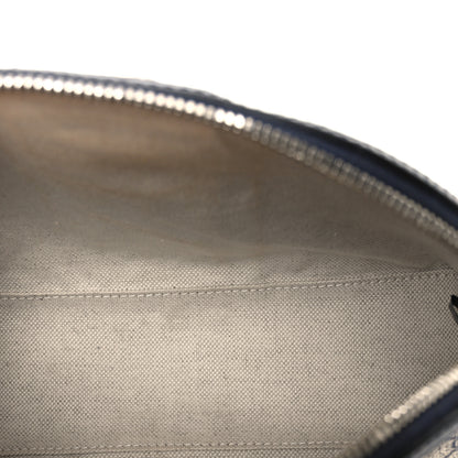 Gucci GG Supreme Monogram Textured Dollar Calfskin Web Small Ophidia Dome Shoulder Bag Beige Blue 5 of 10
