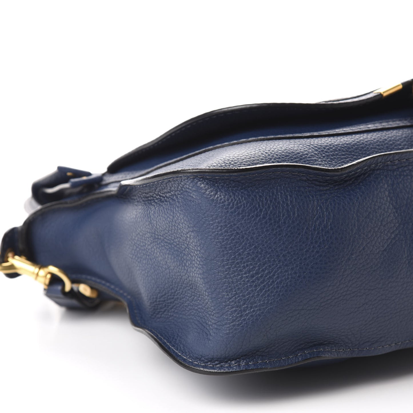 Calfskin Medium Marcie Satchel Royal Navy