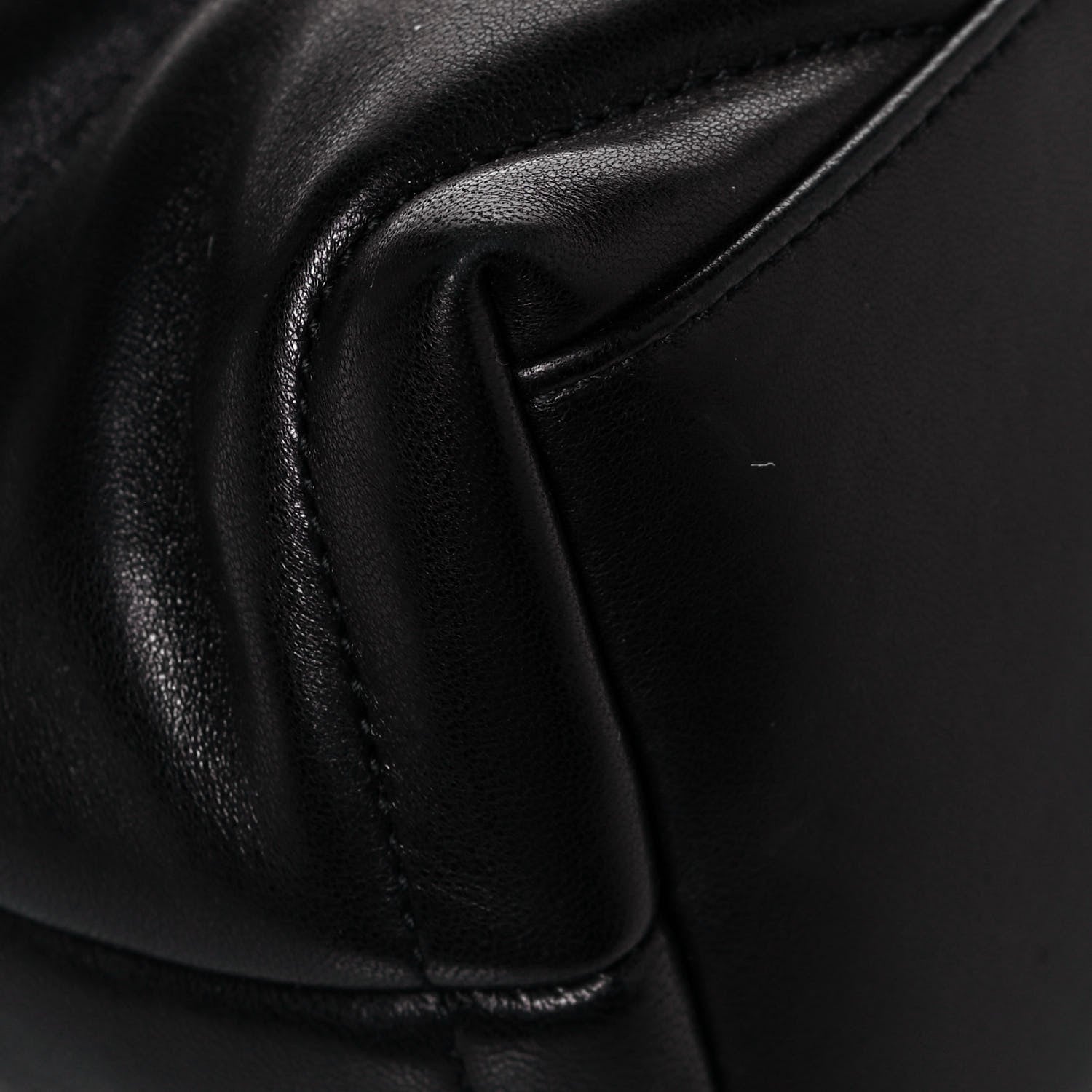 Saint Laurent Lambskin Quilted Small Loulou Puffer Monogram Chain Satchel Black 9 of 12