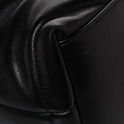 Saint Laurent Lambskin Quilted Small Loulou Puffer Monogram Chain Satchel Black 9 of 12