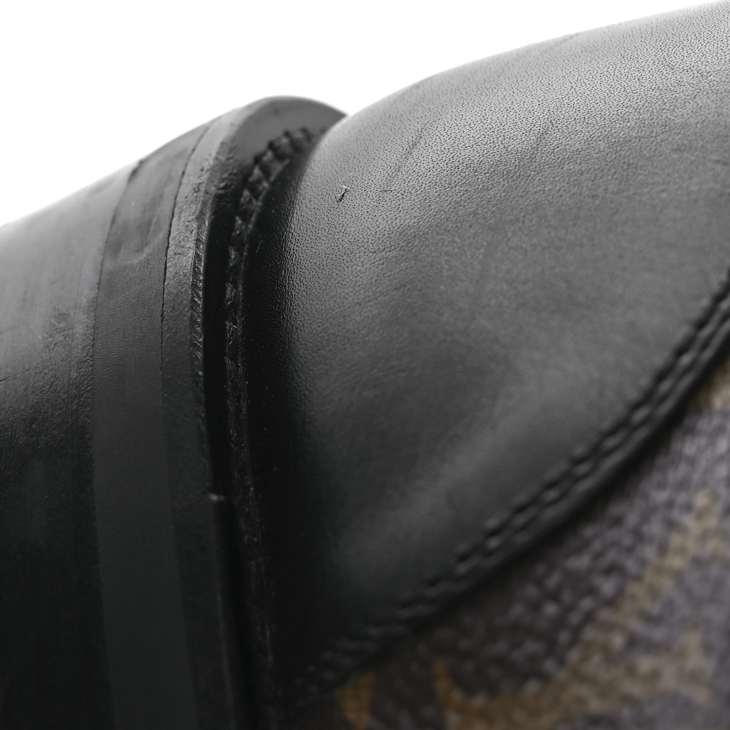 Louis Vuitton Calfskin Monogram Wonderland Flat Ranger Boots 38 Black 12 of 14