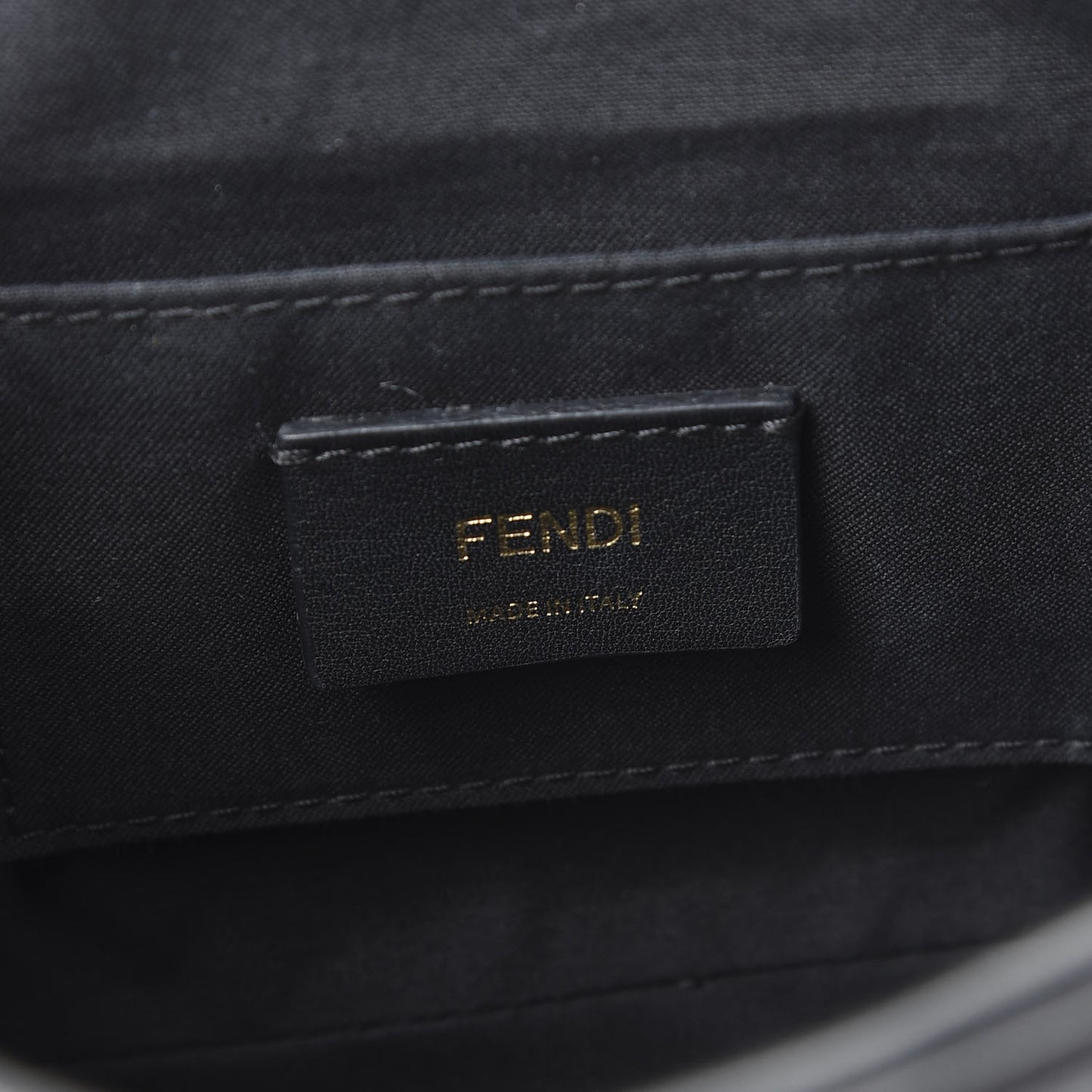Vitello Century F is Fendi Bi-Color FF 1974 Embossed Camera Case Maya Black