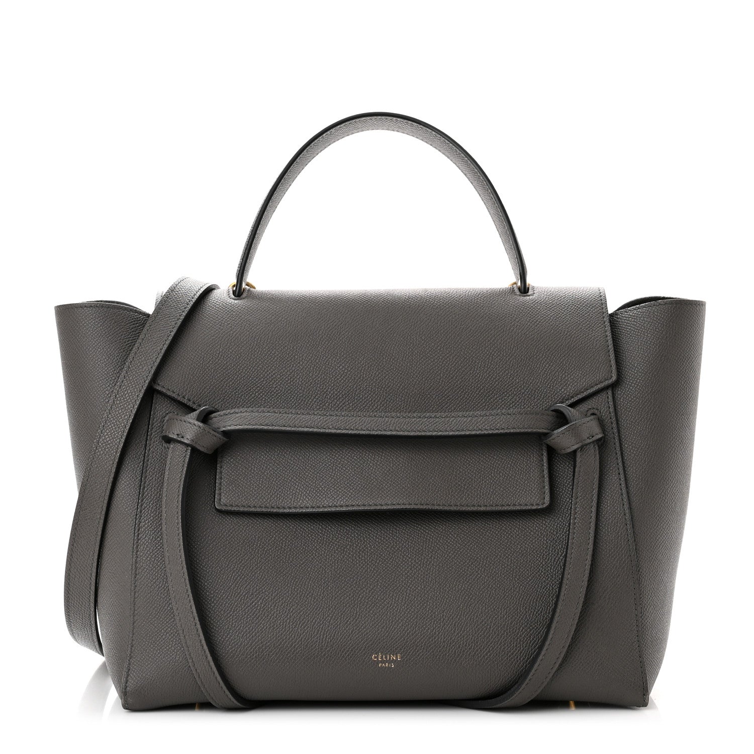 Celine Grained Calfskin Mini Belt Bag Grey 1 of 9