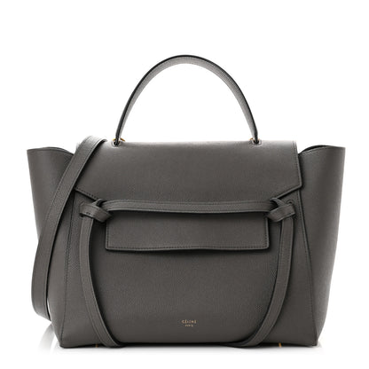 Celine Grained Calfskin Mini Belt Bag Grey 1 of 9