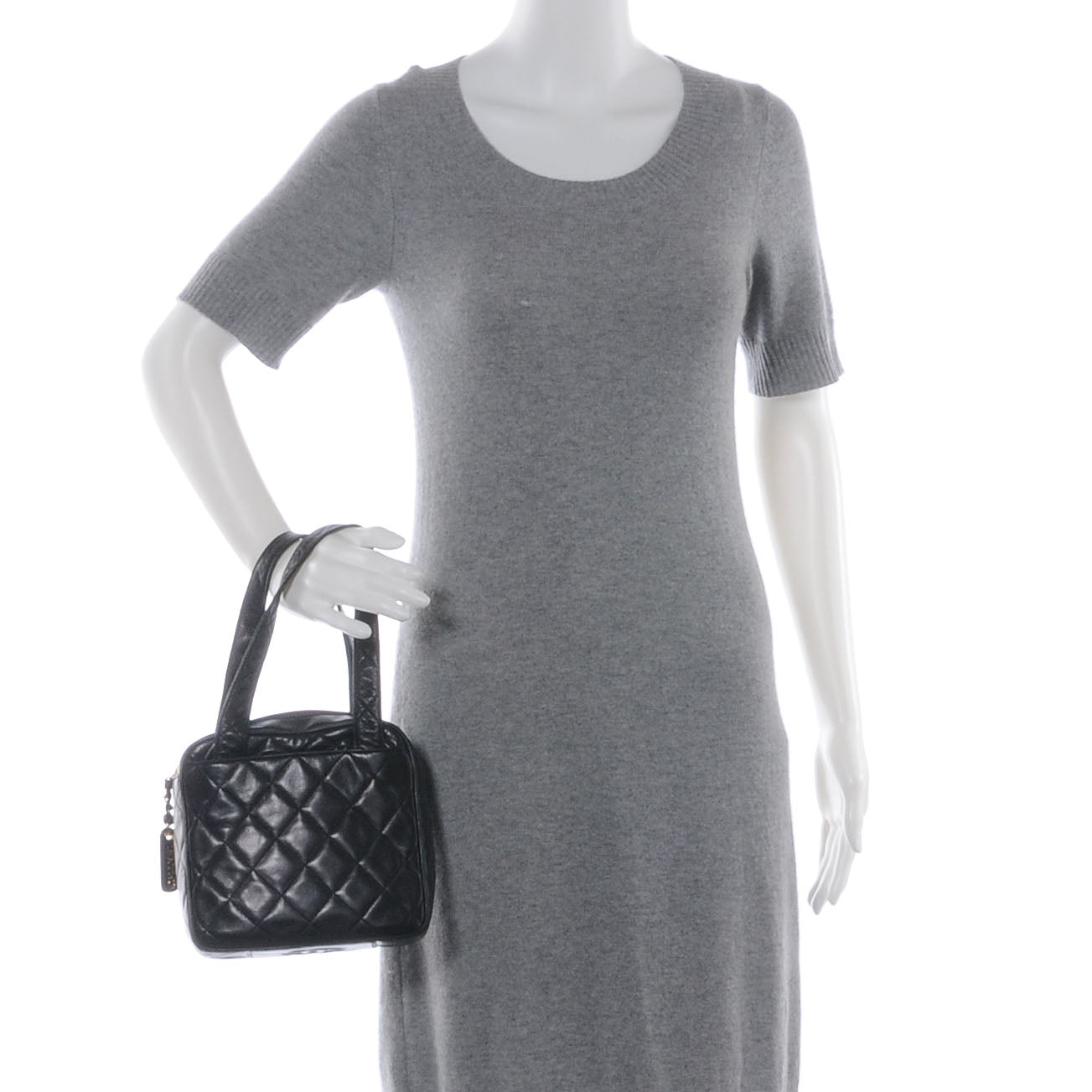 Chanel Lambskin Quilted Bag Black 2 of 7