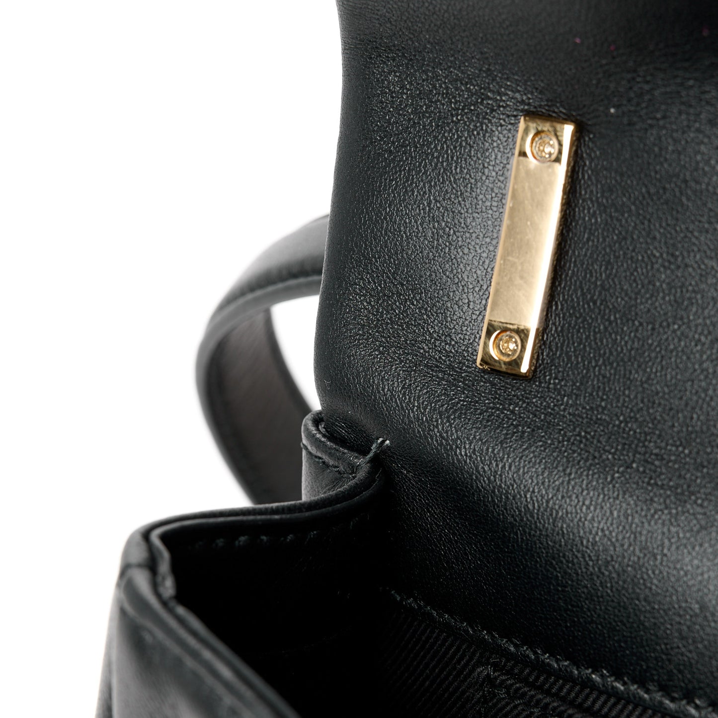 Lambskin Quilted Small Lola Bag Black