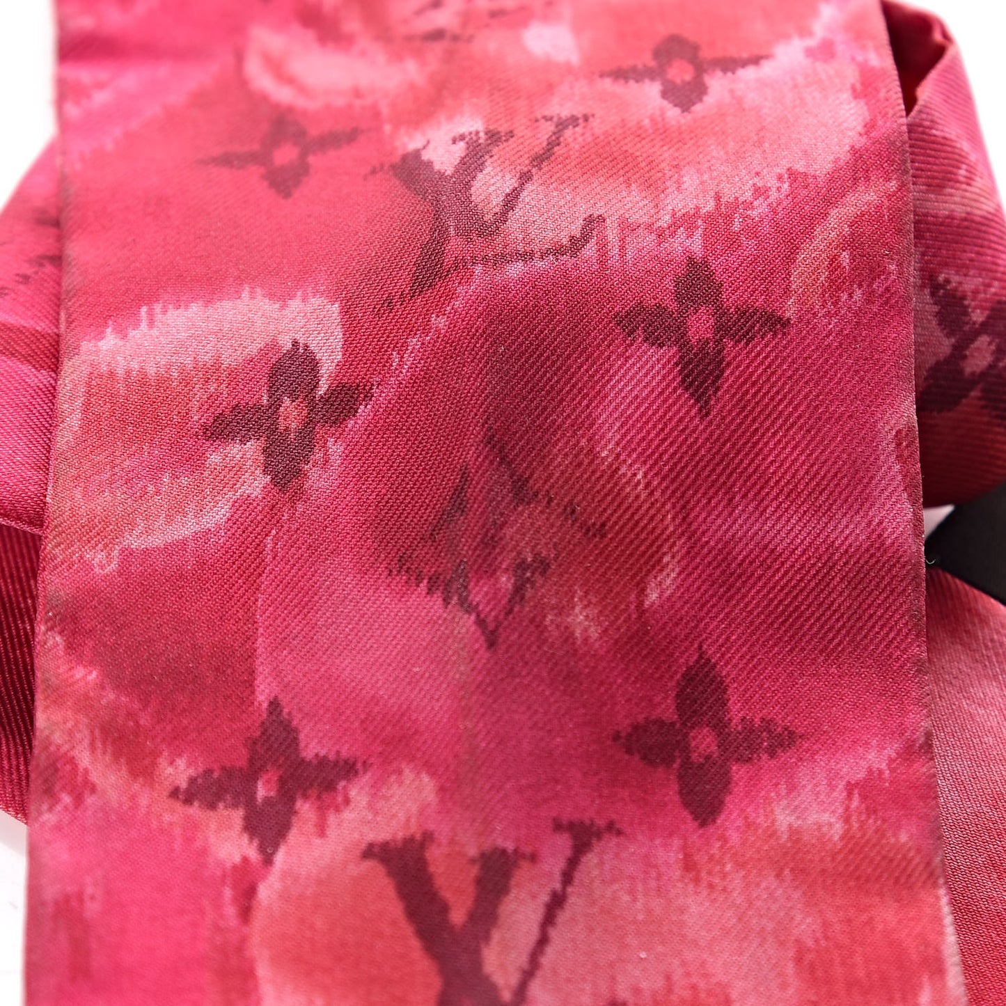 Silk Monogram Ikat Summer Bandeau Rose Indien