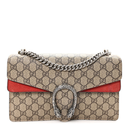 Gucci GG Supreme Monogram Small Dionysus Shoulder Bag Red 1 of 11