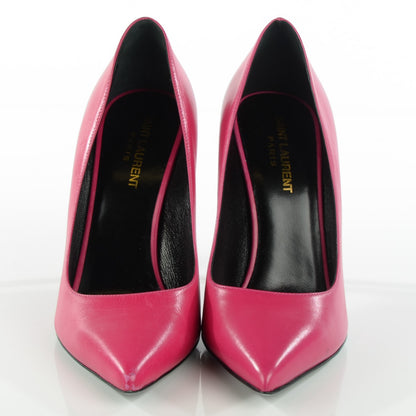 Saint Laurent Calfskin Classic Paris 105 Escarpin Pumps 38.5 Fuchsia 2 of 9
