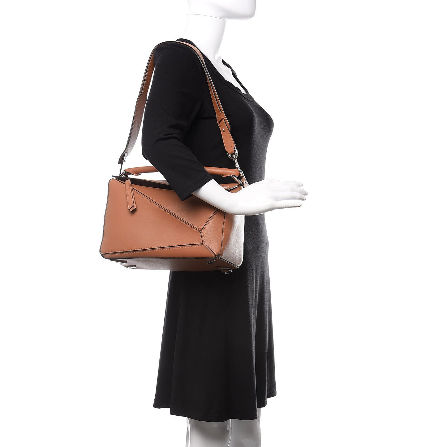 Calfskin Medium Puzzle Bag Tan