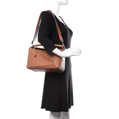 Loewe Calfskin Medium Puzzle Bag Tan 3 of 11