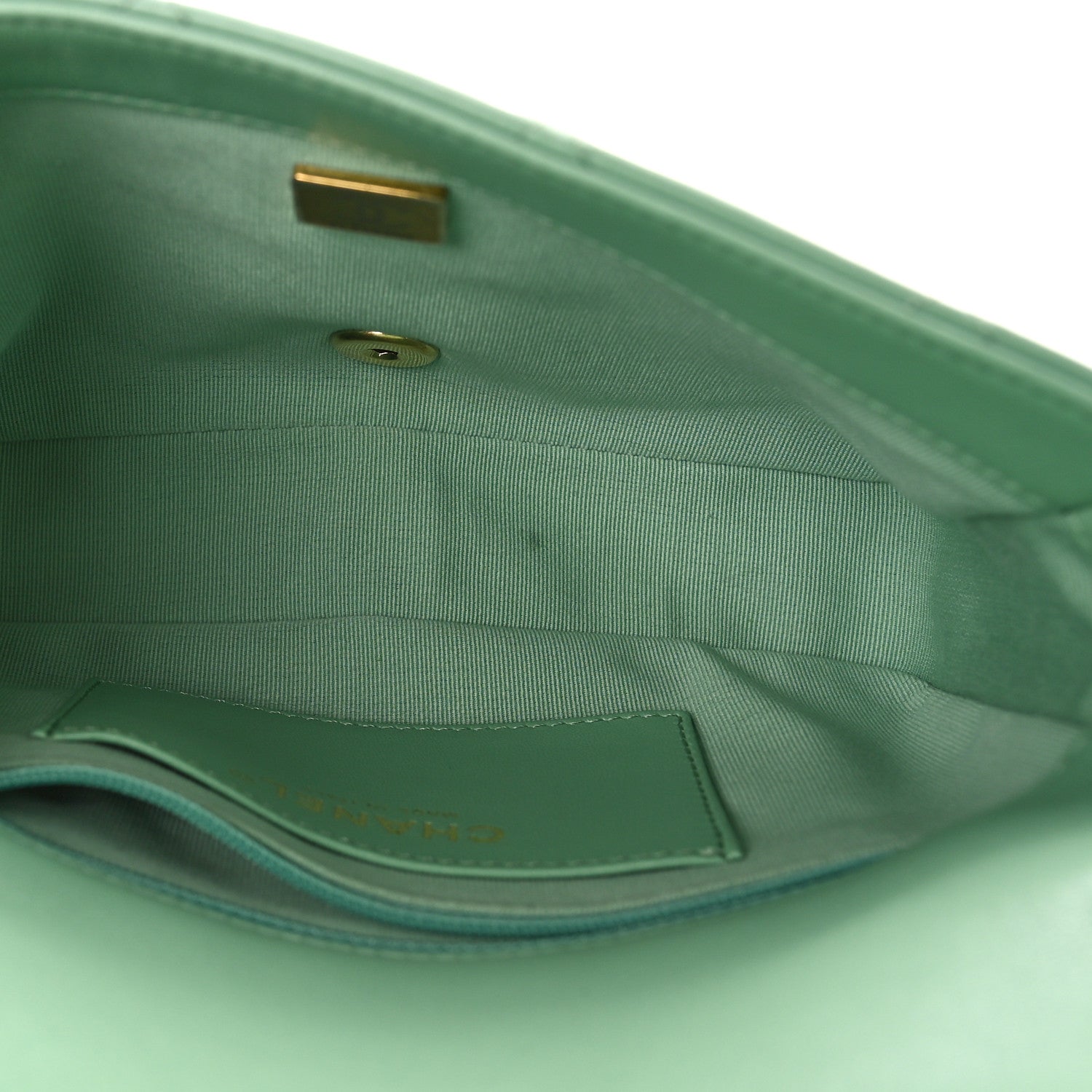 Chanel Lambskin Quilted Small Funky Town Flap Light Green 5 of 8