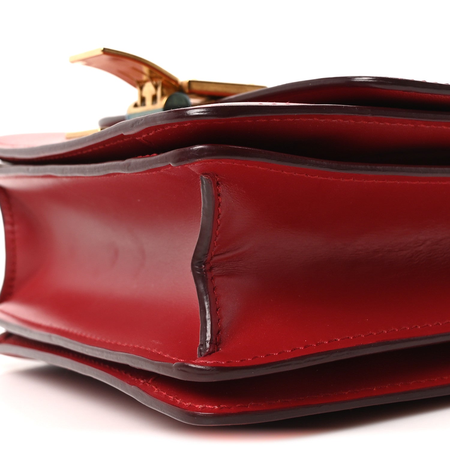 Celine Smooth Calfskin Small Classic Box Flap Bag Red 9 of 9