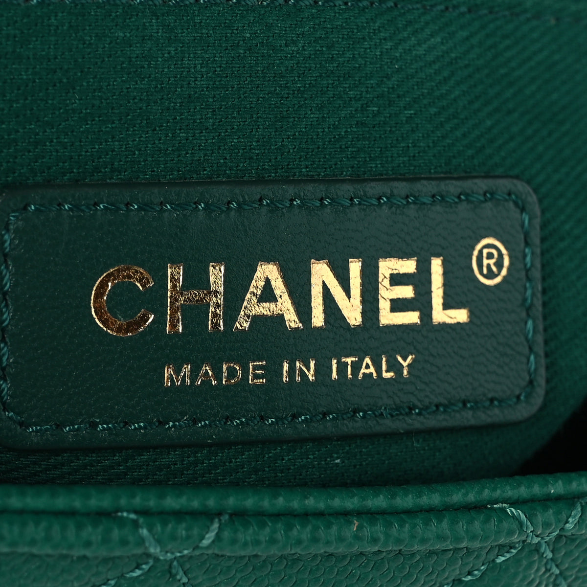 Chanel Caviar Quilted Small Coco Handle Flap Green 7 of 11