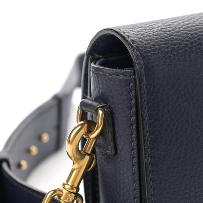 Christian Dior Grained Calfskin Dio(r)evolution Flap Bag Navy Blue 16 of 18