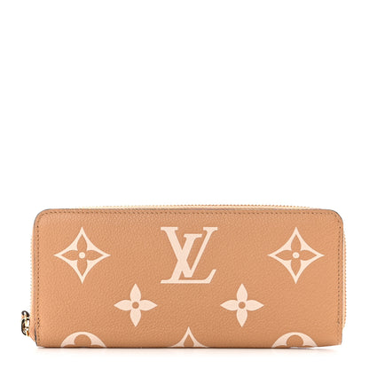 Louis Vuitton Empreinte Monogram Giant Clemence Wallet Arizona Creme 1 of 7