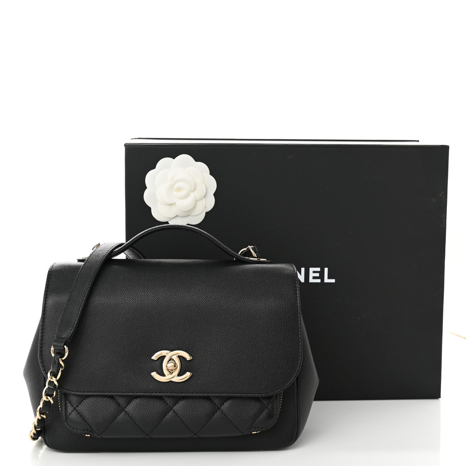 Chanel Caviar Quilted Medium Business Affinity Flap Black 11 of 11