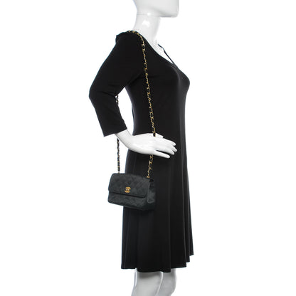 Chanel Satin Quilted Mini Flap Black 2 of 7