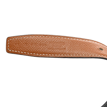 Hermes Swift Epsom 24mm Mini Constance H Belt 75 Black Gold 5 of 8