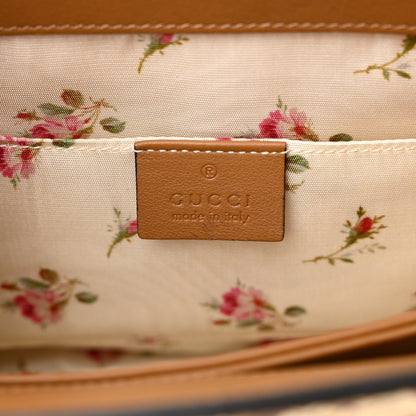 Gucci Raffia Elaphe GG Small Ophidia Chain Shoulder Bag Natural Cream Brown 6 of 11
