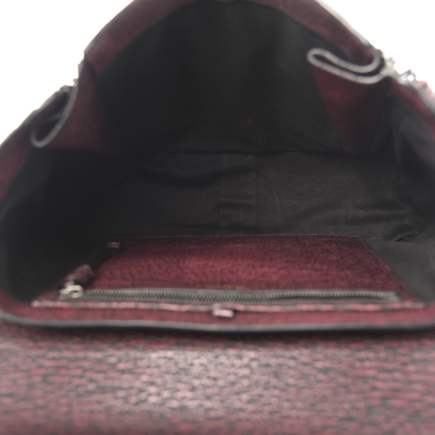 3.1 Phillip Lim 3.1 Textured Calfskin Medium Pashli Satchel Black Red 5 of 9