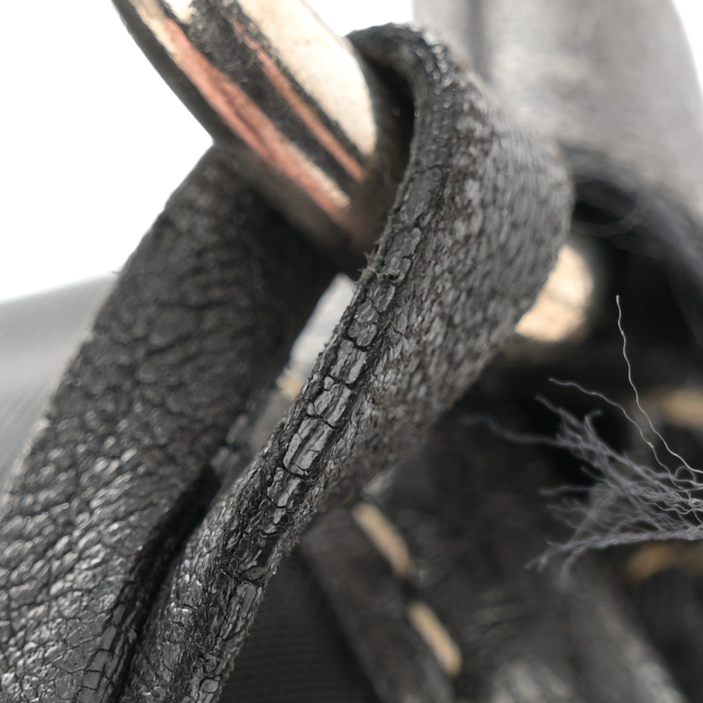Tessuto Nylon Tassel Shoulder Bag Black