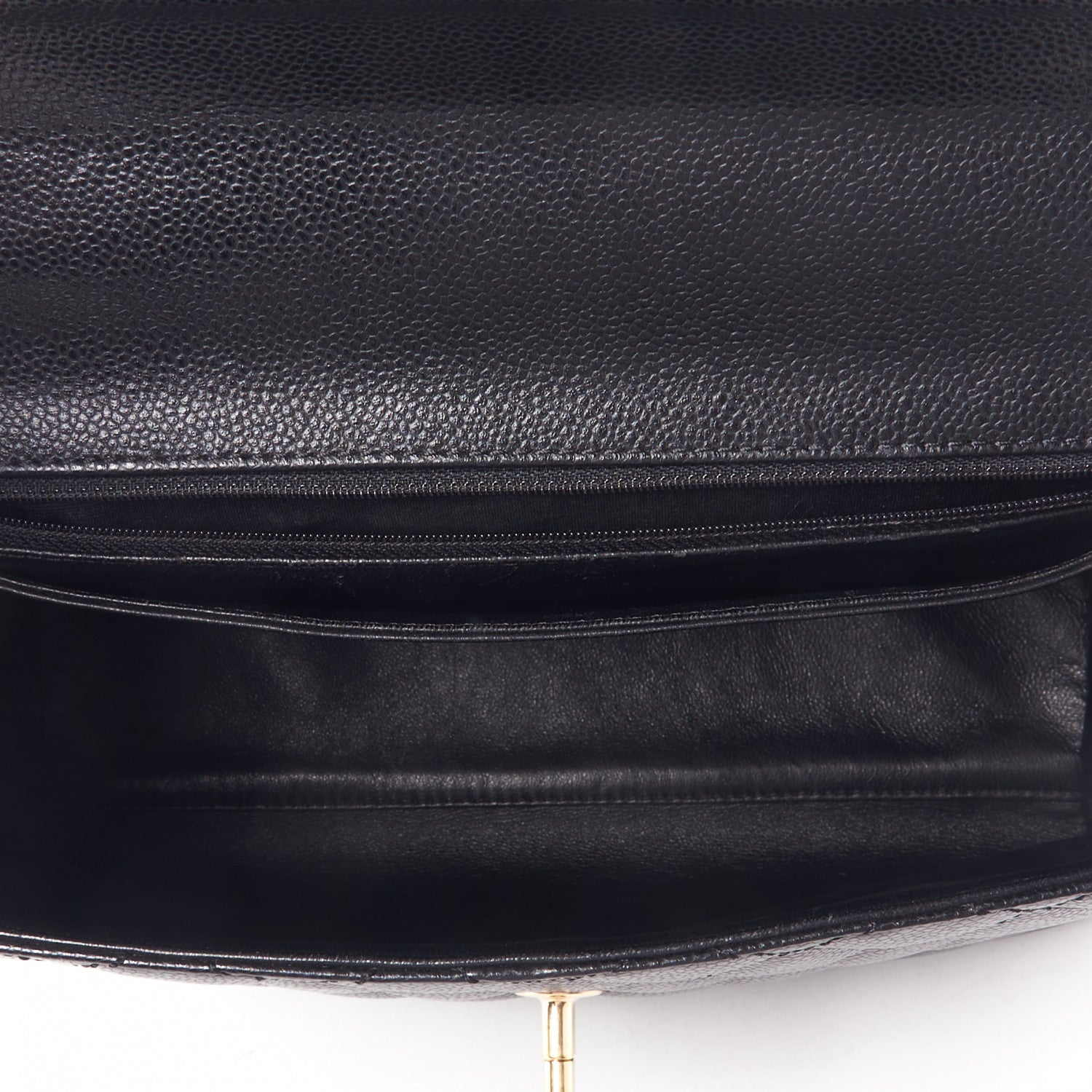 Chanel Caviar Quilted Jumbo Kelly Flap Black 7 of 10