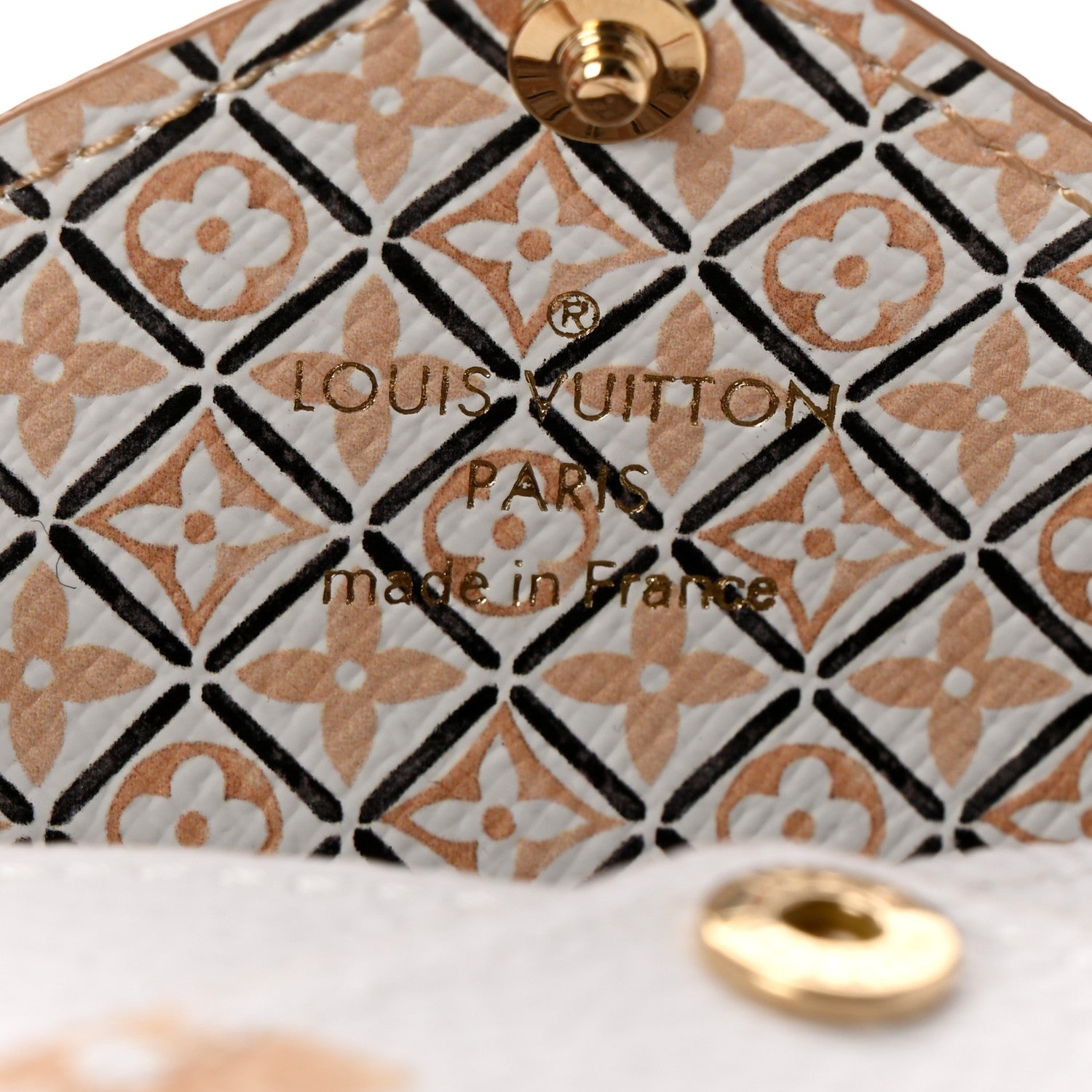 Louis Vuitton Monogram Resort Small Kirigami Pochette Insert White Beige 5 of 5