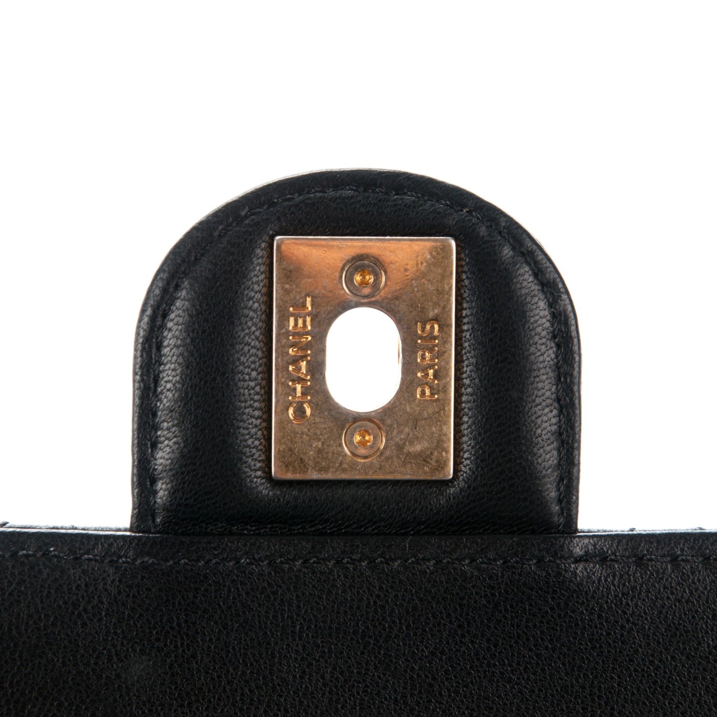 Lambskin Quilted Medium Crossing Times Flap Black
