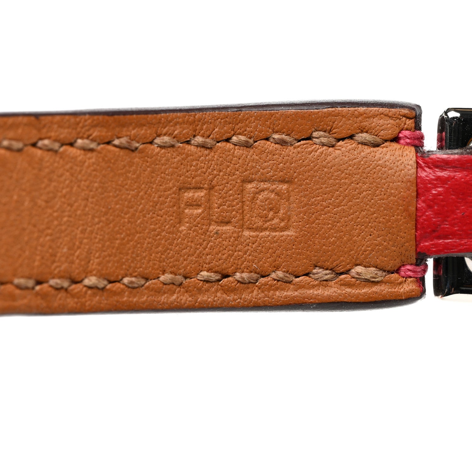 Hermes Epsom Rivale Double Tour Bracelet S Rouge Casaque 5 of 7