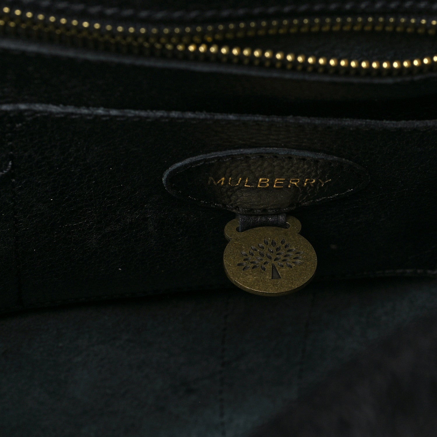 Mulberry Natural Leather Bayswater Black 7 of 10