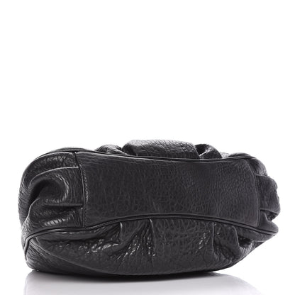 Fendi Crinkled Lambskin Small Mia Tote Black 4 of 12