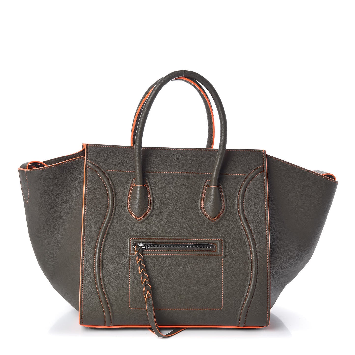 Baby Grained Calfskin Medium Phantom Luggage Stone