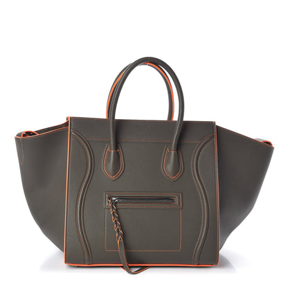 Celine Baby Grained Calfskin Medium Phantom Luggage Stone 1 of 9