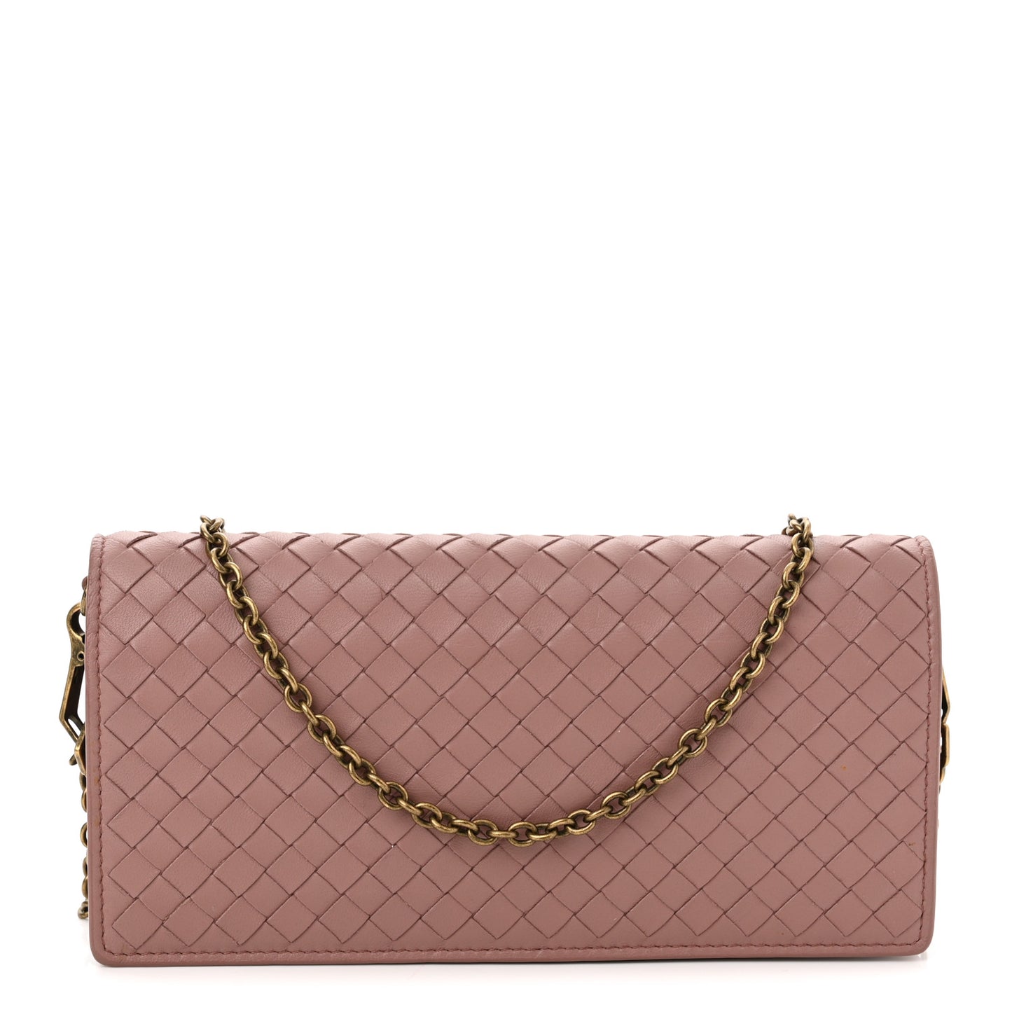 Nappa Intrecciato Continental Wallet on Chain Violet