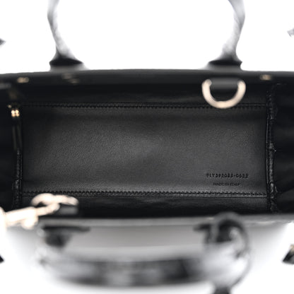 Saint Laurent Calfskin Crocodile Embossed Nano Sac De Jour Black 5 of 13