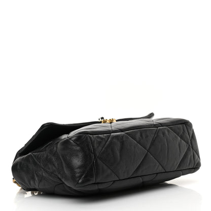 Chanel Goatskin Quilted Large Chanel 19 Flap Black 7 of 33