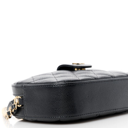 Chanel Caviar Quilted Chain Camera Bag Black 9 of 11