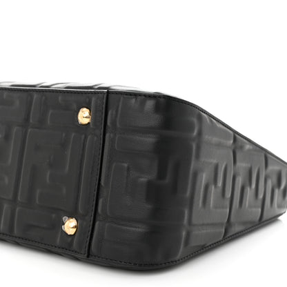 Fendi Nappa FF 1974 Embossed Small FF Tote Black 10 of 11