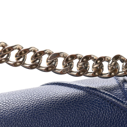 Christian Dior Grained Calfskin Medium Diorama Flap Bag Blue 10 of 13