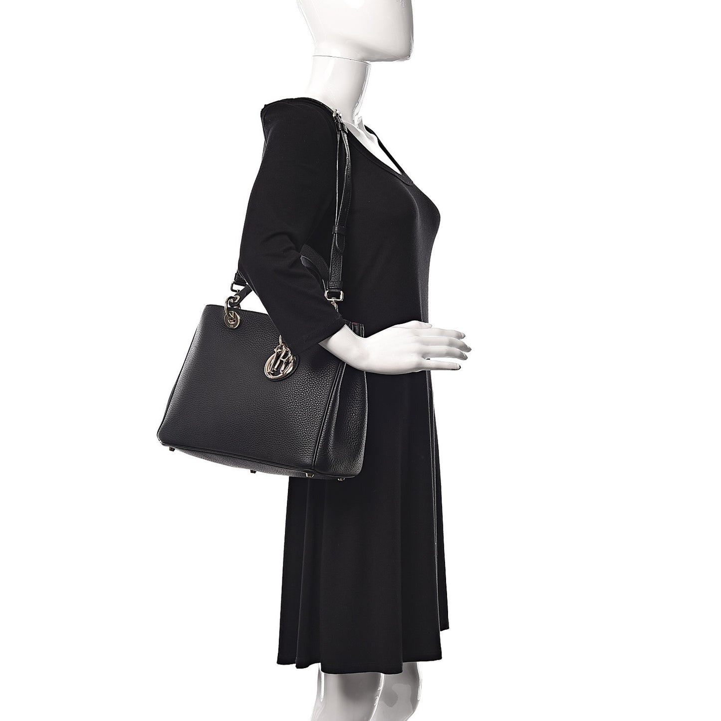 Bullcalf Medium Diorissimo Tote Black Rose Indien