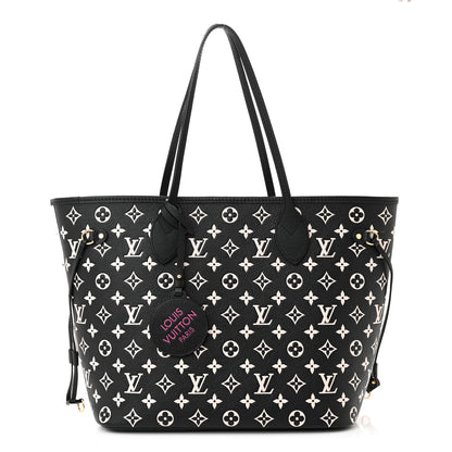 Louis Vuitton Empreinte Spring In The City Neverfull MM Black White Pink 1 of 9
